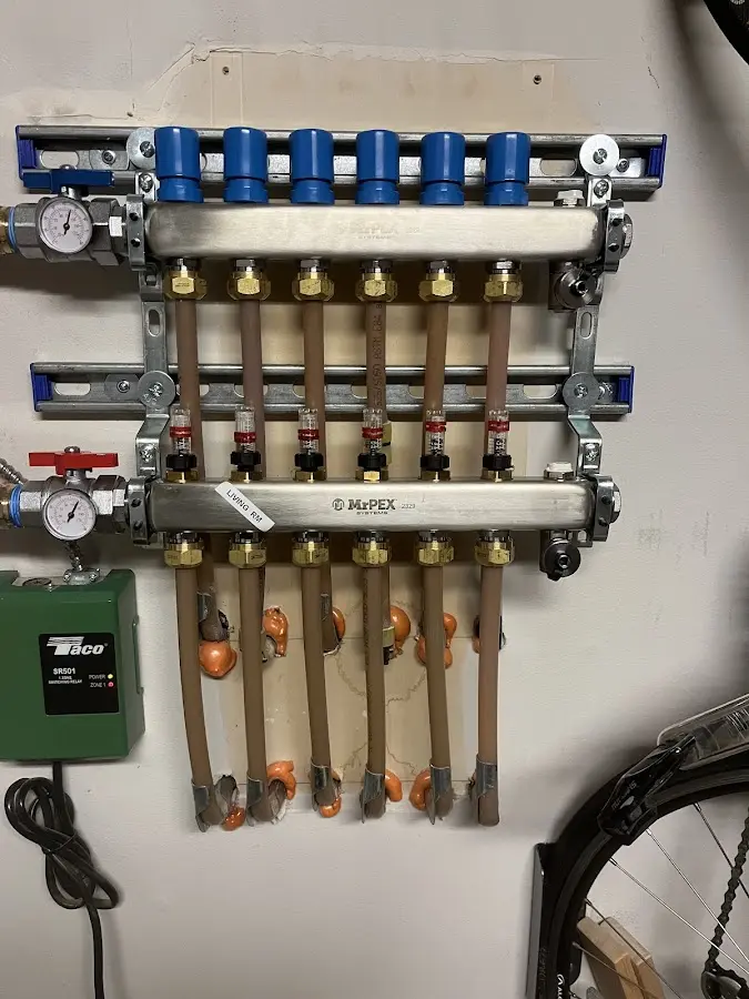 Plumber performing Gas Line Installation at a residential property in Union City